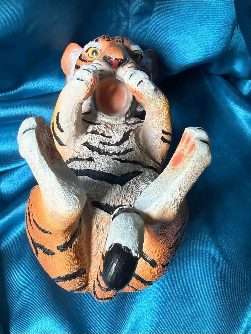 Orange Tiger Ceramic Wine Bottle Holder - Playful Kitchen Accent